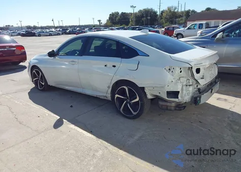 2019 Honda Accord Sport из США, поврежденный, VIN 1HGCV1F33KA077496